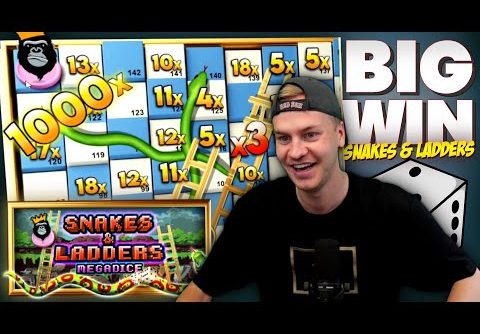 SNAKES & LADDERS SLOT ACTUALLY PAYS! Big Win Highlight