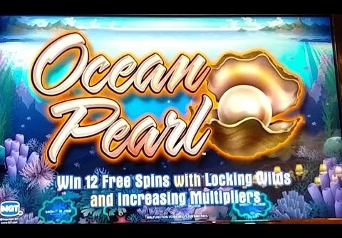 HUGE WIN IGT Ocean Pearl slot machine 25c Denom Free spin bonus
