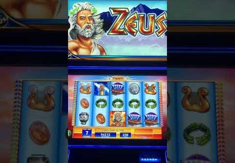 ZEUS the GOD OF SLOTs STRIKES HUGE cash win again at the Bonus Feature, mega payout on slot machine