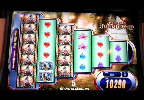 Super Jungle Wild BIG WIN Bonus WMS Reel Boost Slot