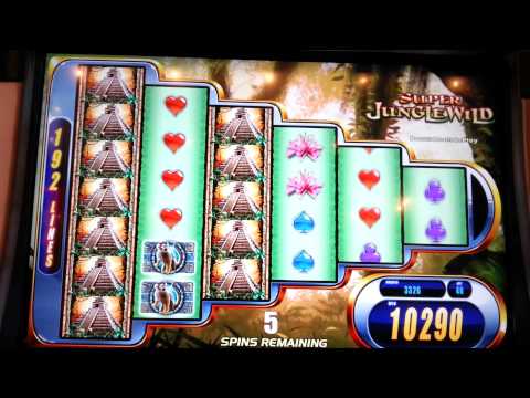 Super Jungle Wild BIG WIN Bonus WMS Reel Boost Slot