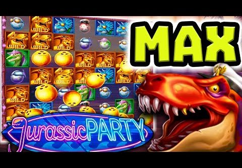 NEW JURASSIC PARTY 🔥 SLOT MAX BET SUPER BONUS BUYS & BIG WINS‼️