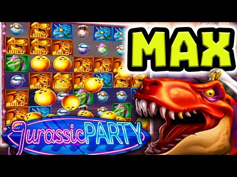 NEW JURASSIC PARTY 🔥 SLOT MAX BET SUPER BONUS BUYS & BIG WINS‼️