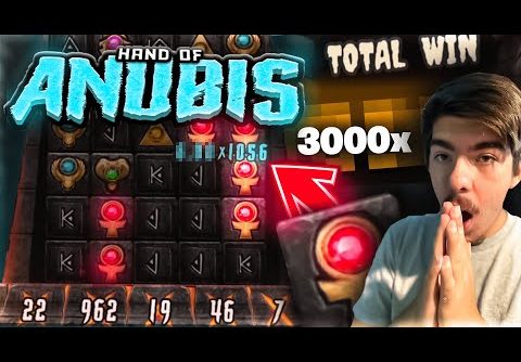 I got my BEST *RECORD* WIN On HAND OF ANUBIS! 3000x (NEW SLOT)