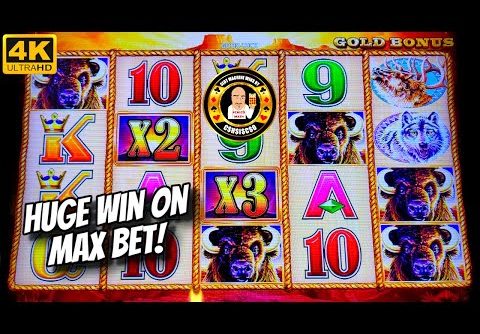 Max Bet = HUGE Win on Buffalo Gold Slot Machine