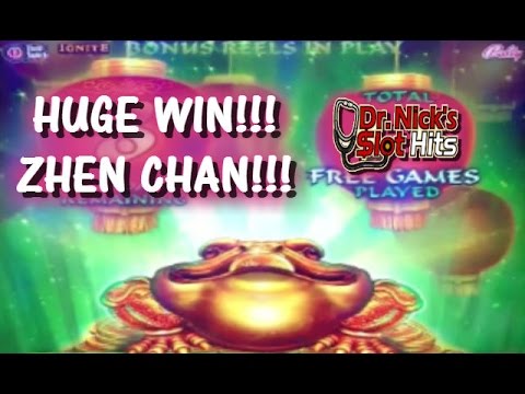 **FROGS ON CRUISES = HUGE WIN!!!** Zhen Chan Slot Machine Video
