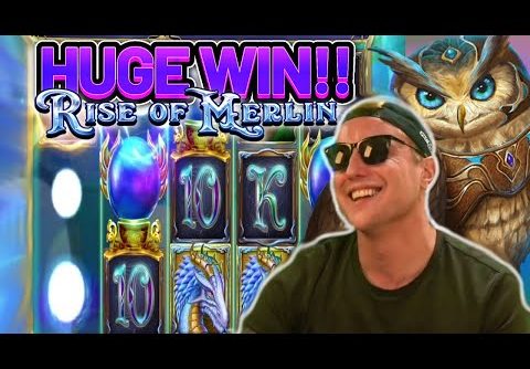 HUGE WIN!!! RISE OF MERLIN BIG WIN – 5 EURO BONUS ON CASINO SLOT FROM CASINODADDY