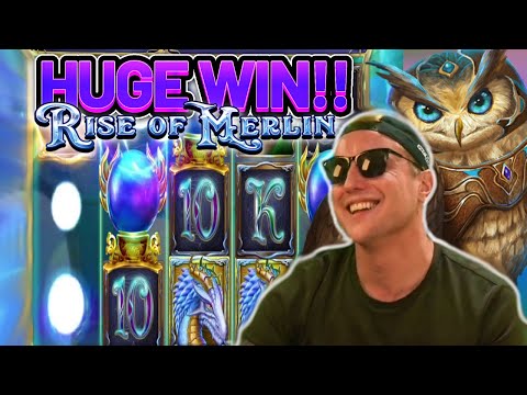 HUGE WIN!!! RISE OF MERLIN BIG WIN – 5 EURO BONUS ON CASINO SLOT FROM CASINODADDY