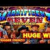 RETRIGGER FRENZY! The Magnificent Seven Reloaded Slot – HUGE WIN!