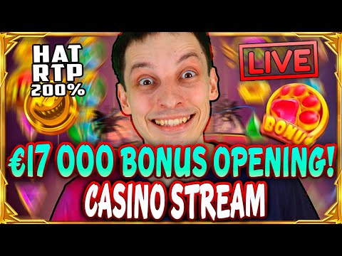 SLOTS LIVE 🔴 BIG €17 000 BONUS OPENING! Casino Stream Big Wins with mrBigSpin