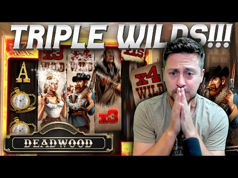 TRIPLE WILDS COME IN! Big Win on Deadwood Slot!