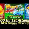 $500 in the NEW Huff N’ MORE Puff Slot Machine! Wheel Bonus, Mega Hat, Buzz Saw and Mansions Feature