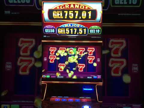 Rare win on Rolling 777 slot game, nearlly all 7s triggers super wheel spin with huge prizes.