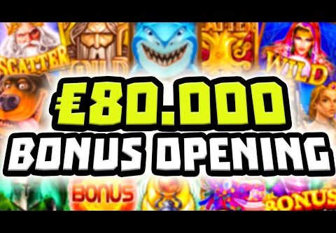 €80.000 🤑 HIGH STAKE SLOT BONUS HUNT OPENING 🔥 MASSIVE COMEBACK‼️ *** MEGA BIG WINS ***