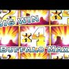 BUFFALO MAX: BIG WIN, RETRIGGERS (max bet)