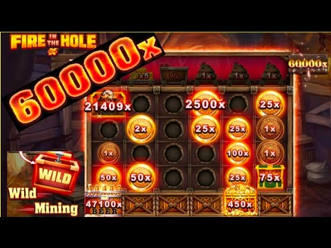 60000X Max Win🤑 Live slot play at casino 🐻 Fire in the Hole  ⚡Nolimit City, biggest win slot