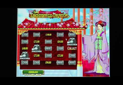 £888 MEGA BIG WIN (296 X Stake) on Enchanted Dragon™ slot game at Jackpot Party®