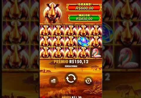 GREAT RHINO SLOTS PEGANDO BÔNUS SENSATIONAL #bigwin #megawin #hunting #casino #jackpot #mega