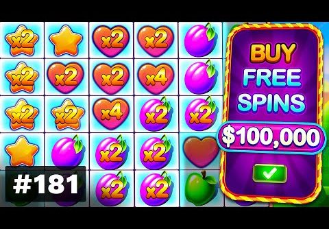 BIG WIN on Sweet Bonanza & $100000 on Fruit Party – AyeZee Stream Highlights #181