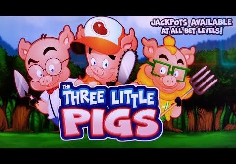 NEW SUPER CUTE SLOT!  THE THREE LITTLE PIGS SLOT MACHINE POKIE BONUSES & FEATURES – PECHANGA CASINO