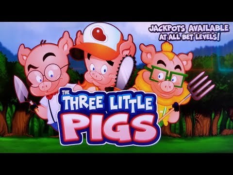 NEW SUPER CUTE SLOT!  THE THREE LITTLE PIGS SLOT MACHINE POKIE BONUSES & FEATURES – PECHANGA CASINO