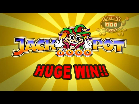 HUGE WIN on Jackpot 6000 Slot – £2 Bet