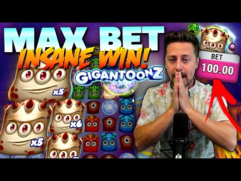 MAX BET INSANE MEGA BIG WIN ON GIGANTOONZ! (Reactoonz 3)