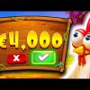 €4.000 BONUS BUY 😱 CHICKEN DROP‼️ *** MEGA BIG WINS ***