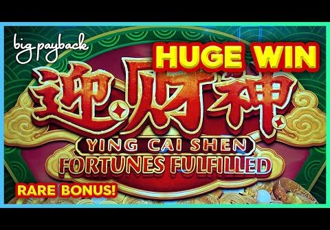 HUGE WIN RETRIGGER! Ying Cai Shen Fortunes Fulfilled Slot – LOVED IT!!