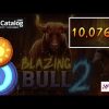 Mega Win. Blazing Bull 2 slot from Kalamba Games