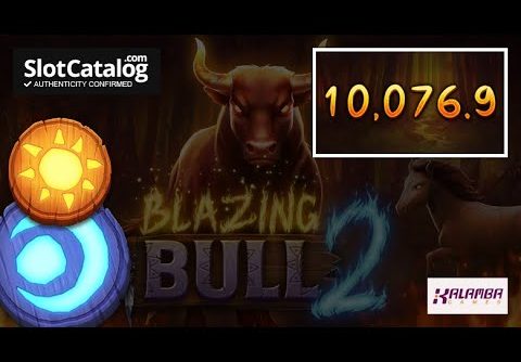 Mega Win. Blazing Bull 2 slot from Kalamba Games