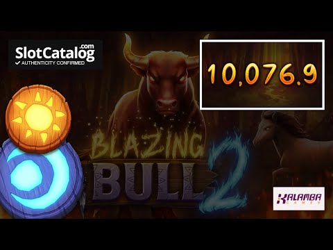 Mega Win. Blazing Bull 2 slot from Kalamba Games