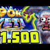 €1.500 FOR 1 SPIN 😱 90K YETI SLOT MAX BET 🔥 SUPER BONUS BUYS‼️