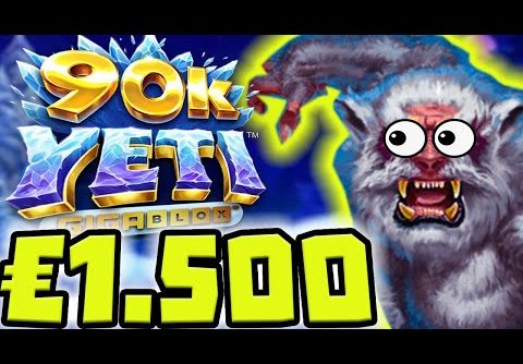 €1.500 FOR 1 SPIN 😱 90K YETI SLOT MAX BET 🔥 SUPER BONUS BUYS‼️