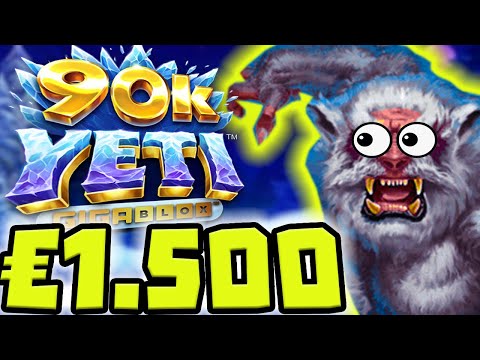 €1.500 FOR 1 SPIN 😱 90K YETI SLOT MAX BET 🔥 SUPER BONUS BUYS‼️