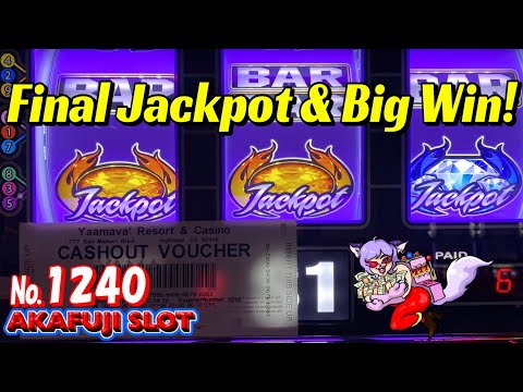 JACKPOT & Big Win😁🎉 Blazin Gems Slot Machine Handpay 3 Reel 9 Lines @YAAMAVA Casino 赤富士スロット