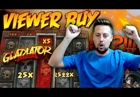 VIEWER BUY PAYS HUGE! BIG WIN on NEW Gladiator Legends Slot!