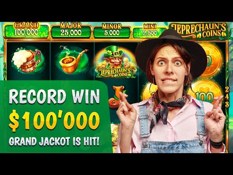 LEPRECHAUNS COINS RECORD WIN $100’000🔥 – 🏆GRAND JACKPOT IS HIT!