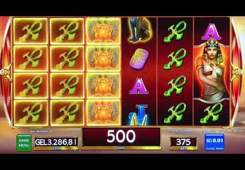 EGYPT is robbed of Gold with 20K mega WIN. Cleopatra upset. Bonus trigger & re-trigger 15 free spins