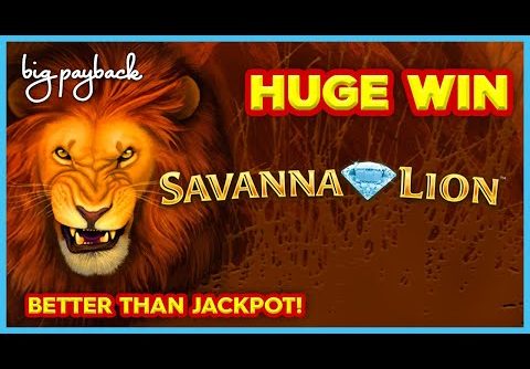 BETTER THAN JACKPOT! Cash Across Savanna Lion Slot – AMAZING HUGE WIN!