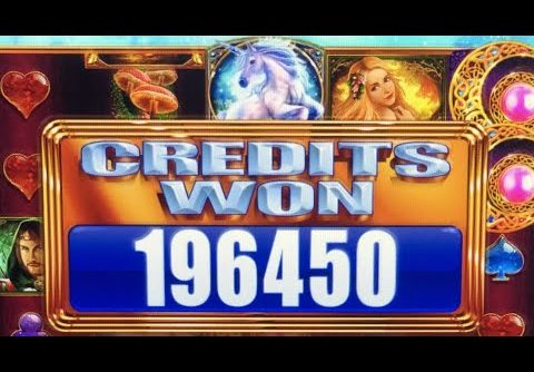 UNICORN MEGA WIN 200,000! Rare Huge massive handpay jackpot on WMS slot machine Bonus Feature.