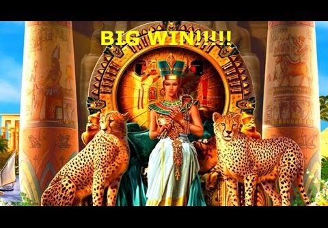 OLDIE HUGE WIN $9 Bet Cleopatra 5 Reel Mechanical Slot machine  Free Spins High Limit