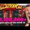 BIGGEST WINS OF THE WEEK 14!! INSANE SLOT WINS!