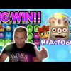 BIG WIN! REACTOONZ €50 BET BIG WIN –  Casino Slots from Casinodaddy LIVE STREAM