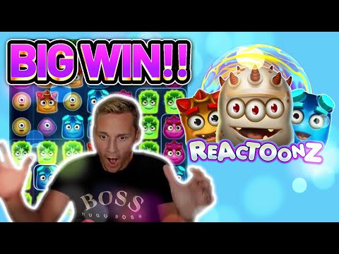 BIG WIN! REACTOONZ €50 BET BIG WIN –  Casino Slots from Casinodaddy LIVE STREAM