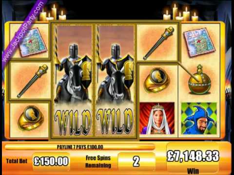 £17,935 SUPER BIG WIN (120X STAKE) BLACK KNIGHT™ BIG WIN SLOTS AT JACKPOT PARTY