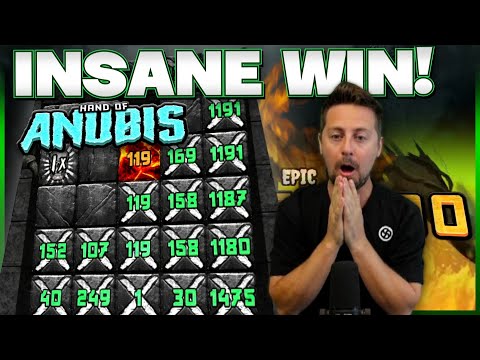 INSANE BIG WIN ON HAND OF ANUBIS! (New Slot)