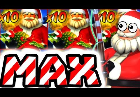 CHRISTMAS BIG BASS BONANZA 🐟 SLOT MAX LEVEL BIG WIN AGAIN 😱 SANTA BILLY PAYING 🔥 X10 MULTIPLIER‼️