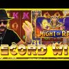 ROSHTEIN RECORD WIN ON MIGHT OF RA!!  NEW SLOT