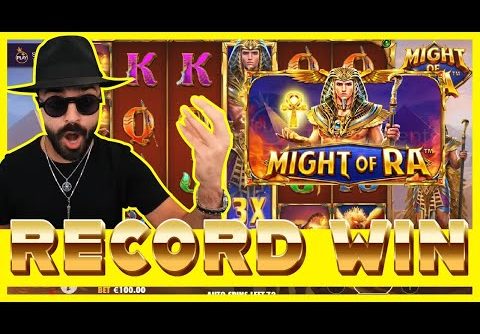 ROSHTEIN RECORD WIN ON MIGHT OF RA!!  NEW SLOT